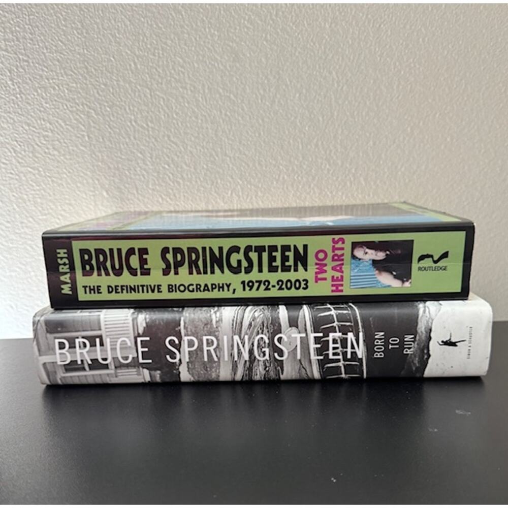 Bruce Springsteen Born To Run & Two Hearts Definitive Biography Book Bundle